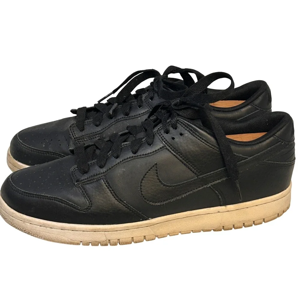 Nike Dunk Low Black Sneakers Shoes Men's 10.5 904234-003 2017‎